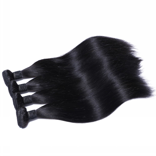 EMEDA Natural Black Peruvian Straight Hair Extensions WW011